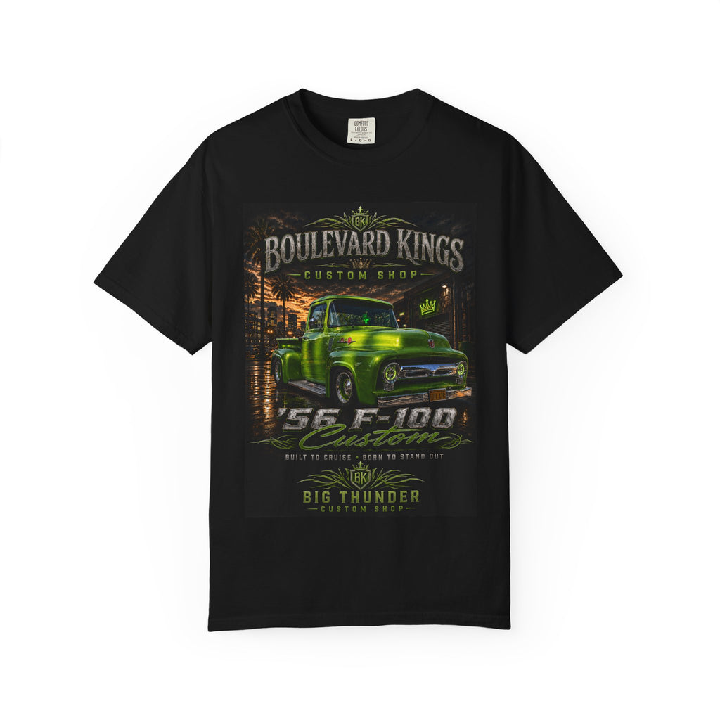 Vintage Green 56 F-100 Truck T-Shirt — Boulevard Kings Classic Auto Tee