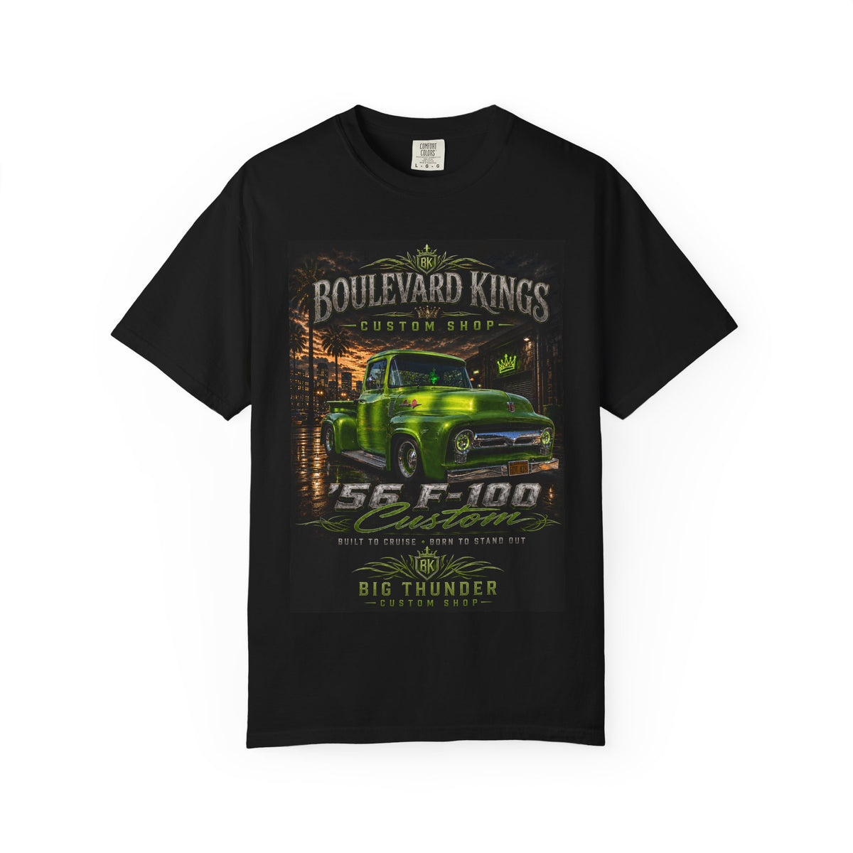 Vintage Green 56 F-100 Truck T-Shirt — Boulevard Kings Classic Auto Tee