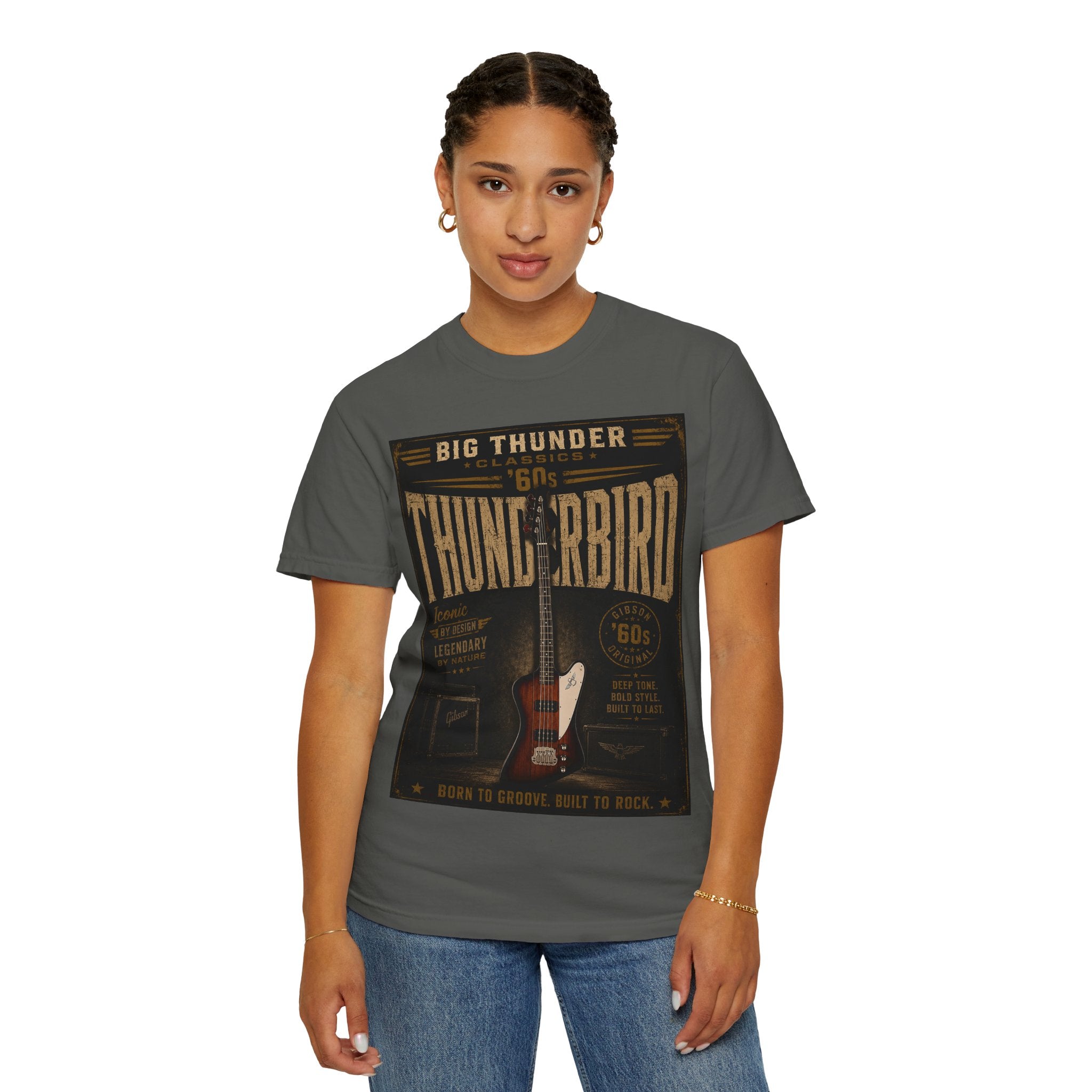 Thunderbird 60s Vintage Electric Guitar T-shirt | Retro Rock Band Tee