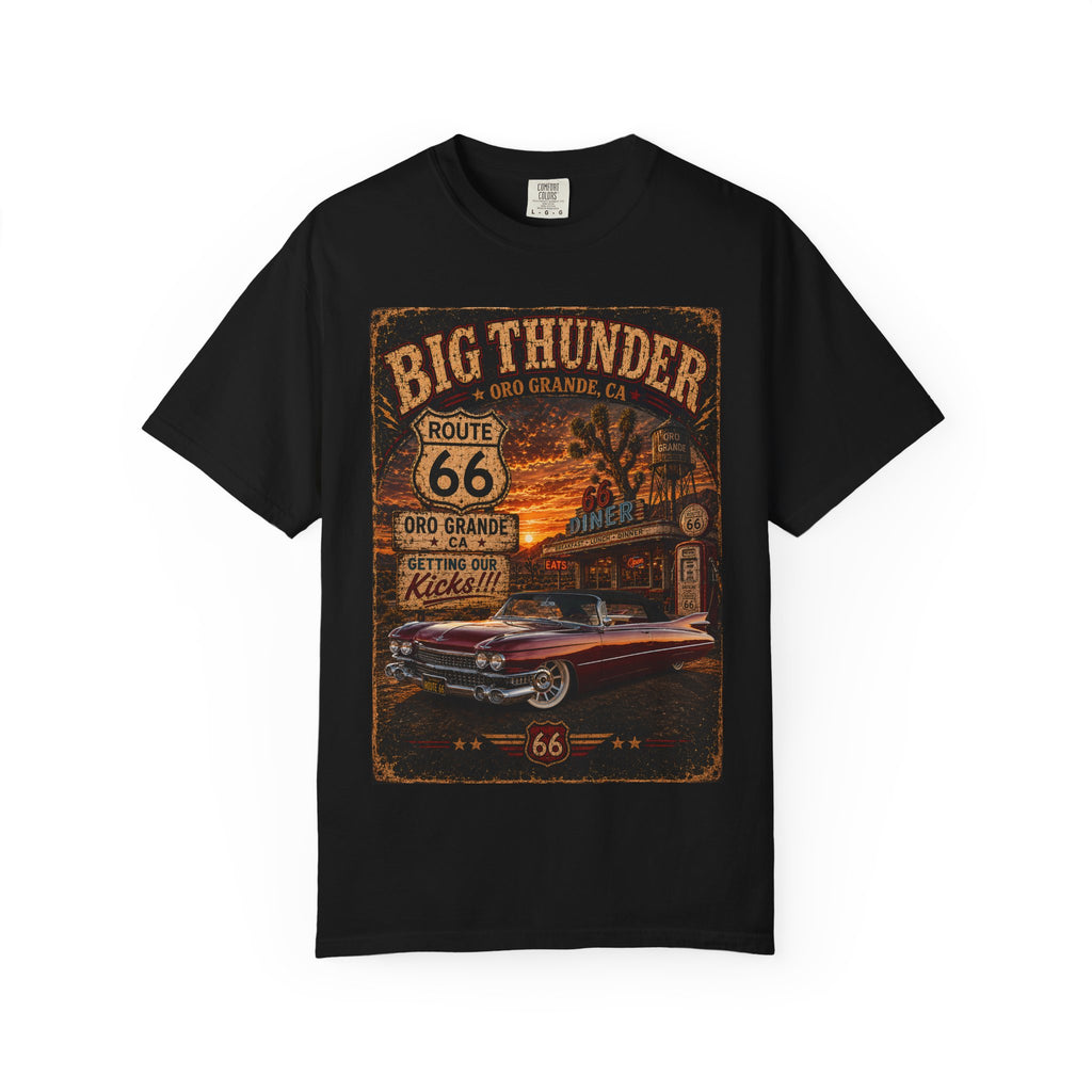 Route 66 Big Thunder | Vintage Muscle Car Graphic T-Shirt