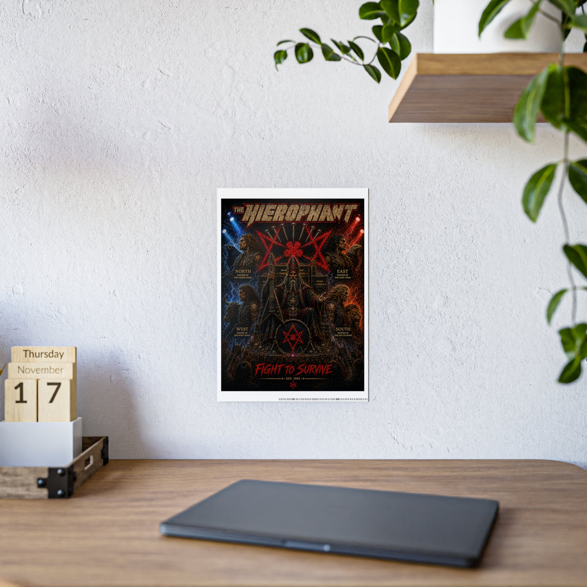 Gloss Poster — The Hierophant “Fight to Survive” Band Art Print