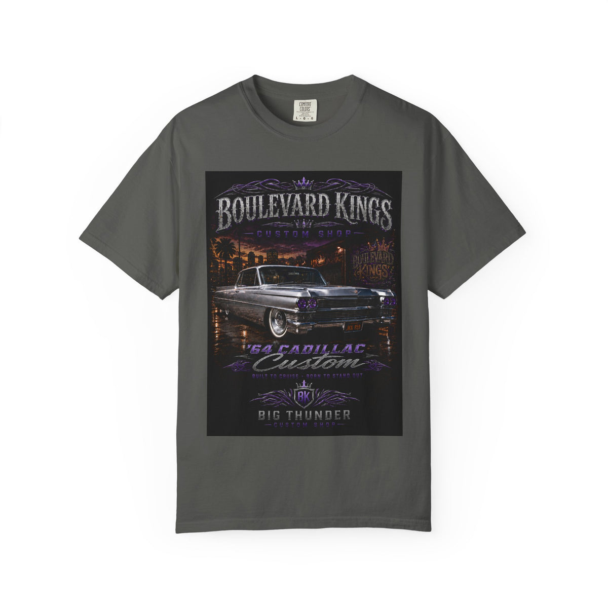 Boulevard Kings Cadillac Custom Tee — Classic Lowrider Vintage Car T-Shirt