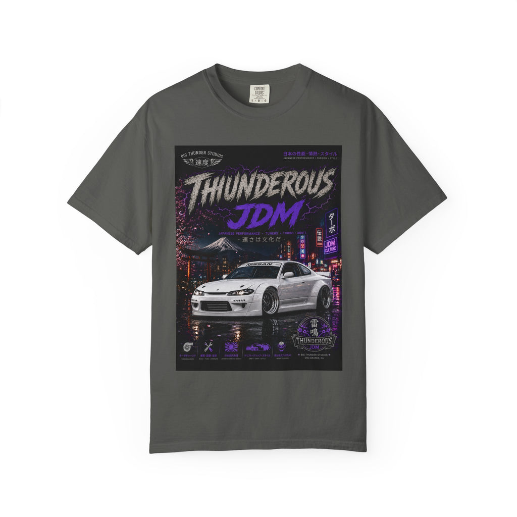 Thunderous JDM Sports Car Tee — Vintage Night Street Racing T-Shirt