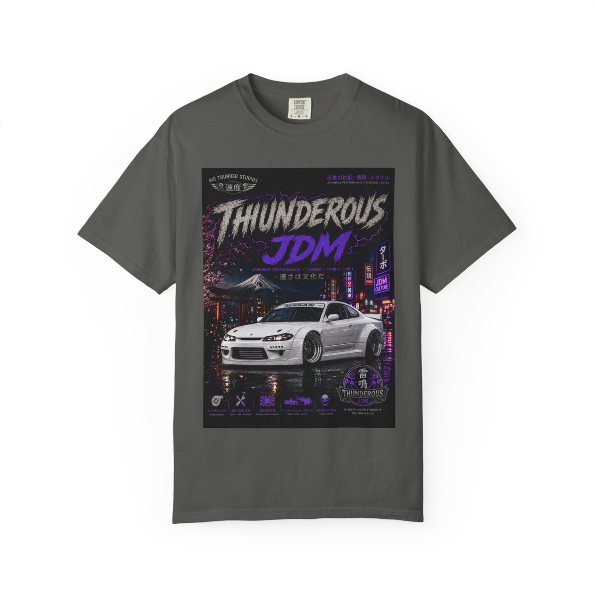 Thunderous JDM Sports Car Tee — Vintage Night Street Racing T-Shirt