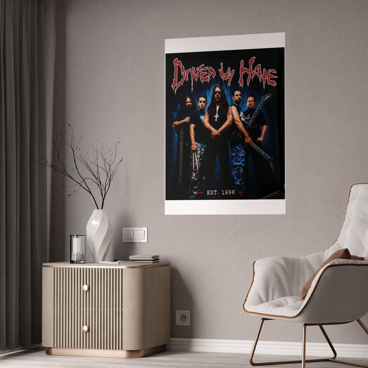 Driven By Hate Band Photo Gloss Poster — 1996 Metal Rock Wall Art