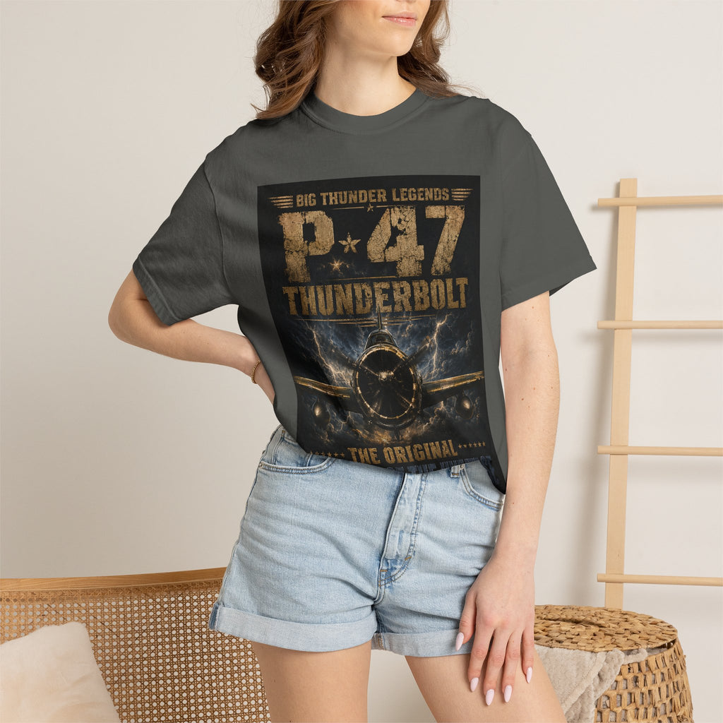 P-47 Thunderbolt Plane T-Shirt | Vintage WWII Aircraft Poster