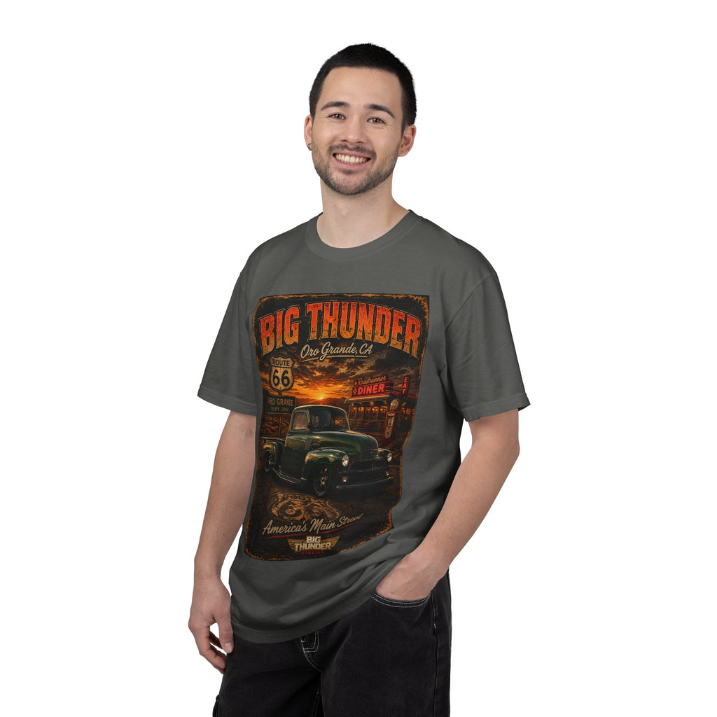 Route 66 Big Thunder | Vintage Muscle Car Graphic T-Shirt