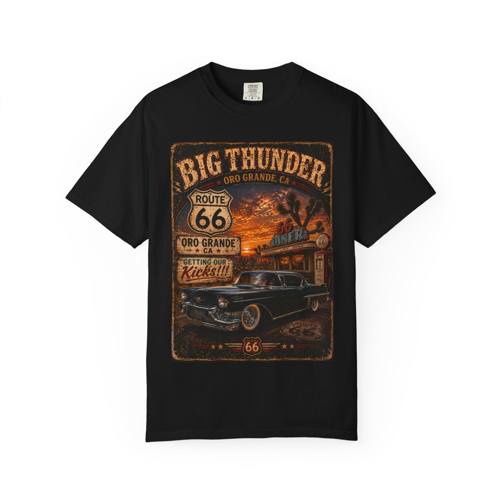 Route 66 Big Thunder | Vintage Muscle Car Graphic T-Shirt