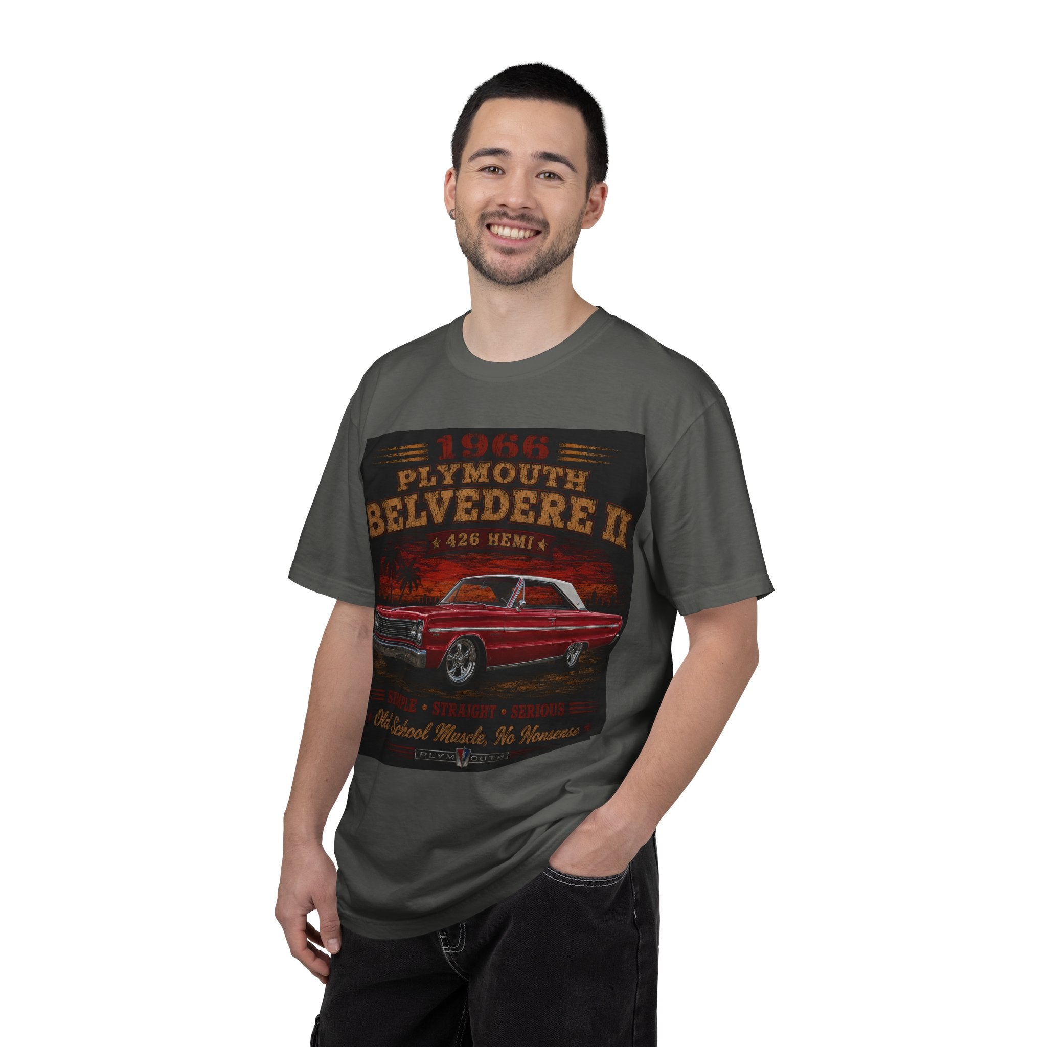 1969 Plymouth Belvedere II T-shirt | Vintage Muscle Car 426 Hemi
