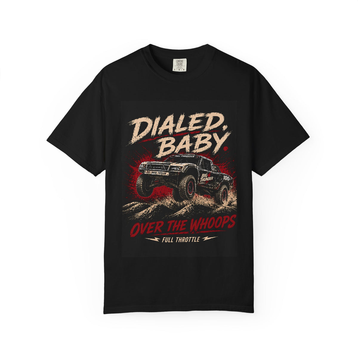 Dialed Baby Off-Road Truck T-Shirt | Over the Whoops Vintage Racing Tee