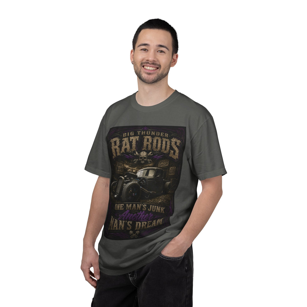 Rat Rods Vintage Car T-Shirt — "One Man's Junk, Another Man's Dream"