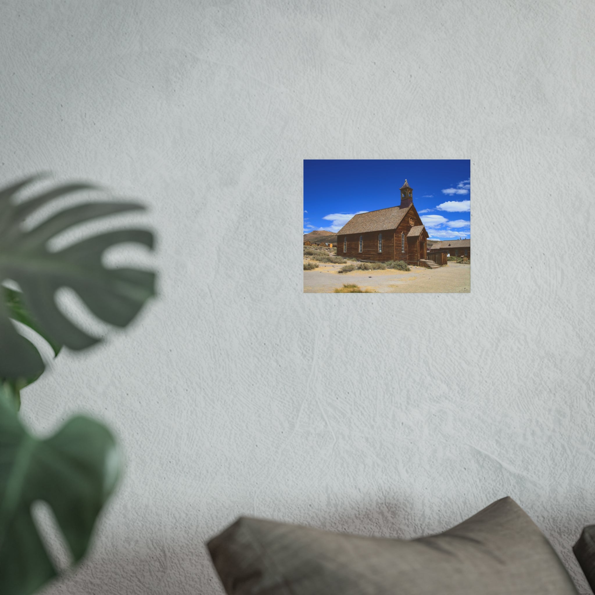 Historic Bodie Church - Bodie Ghost Town California -  Fine Art Photography Print - Western Wall Art - Desert Landscape Decor