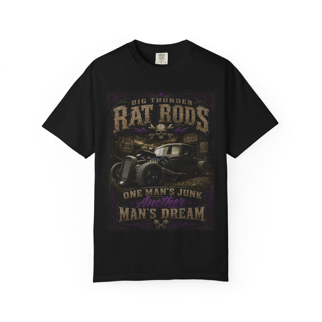 Rat Rods Vintage Car T-Shirt — "One Man's Junk, Another Man's Dream"
