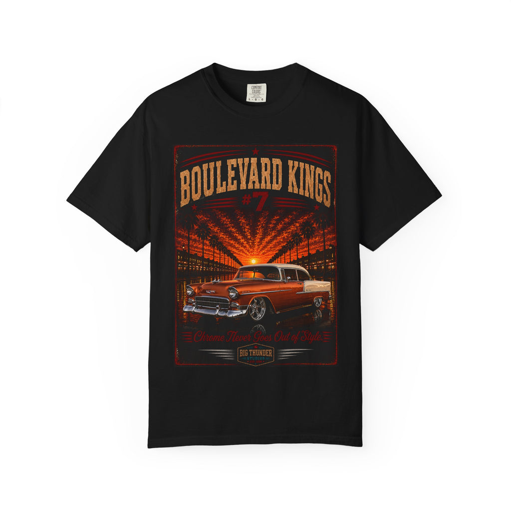 Big Thunder Boulevard Kings #7 | Classic Car Lowrider Graphic T-Shirt