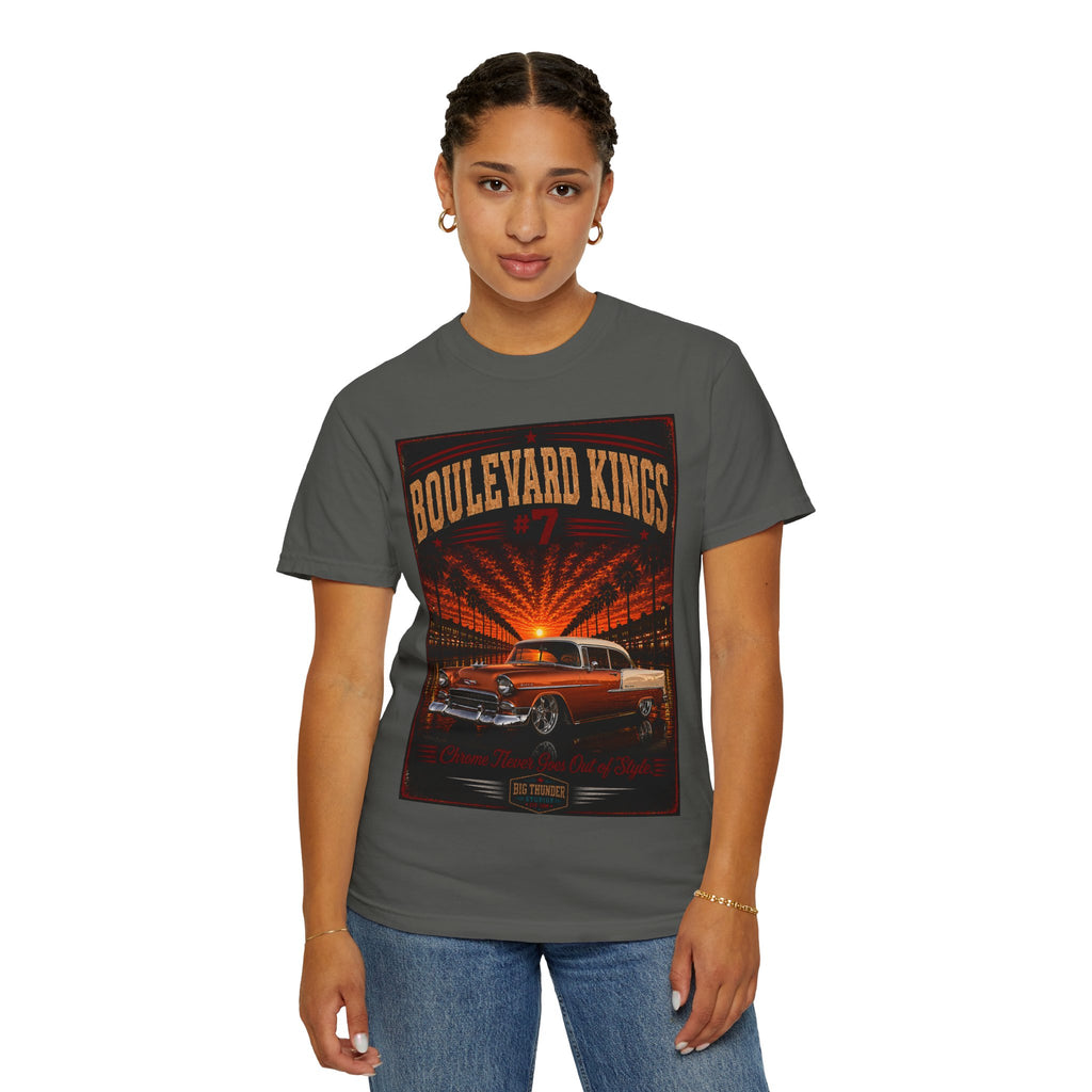 Big Thunder Boulevard Kings #7 | Classic Car Lowrider Graphic T-Shirt