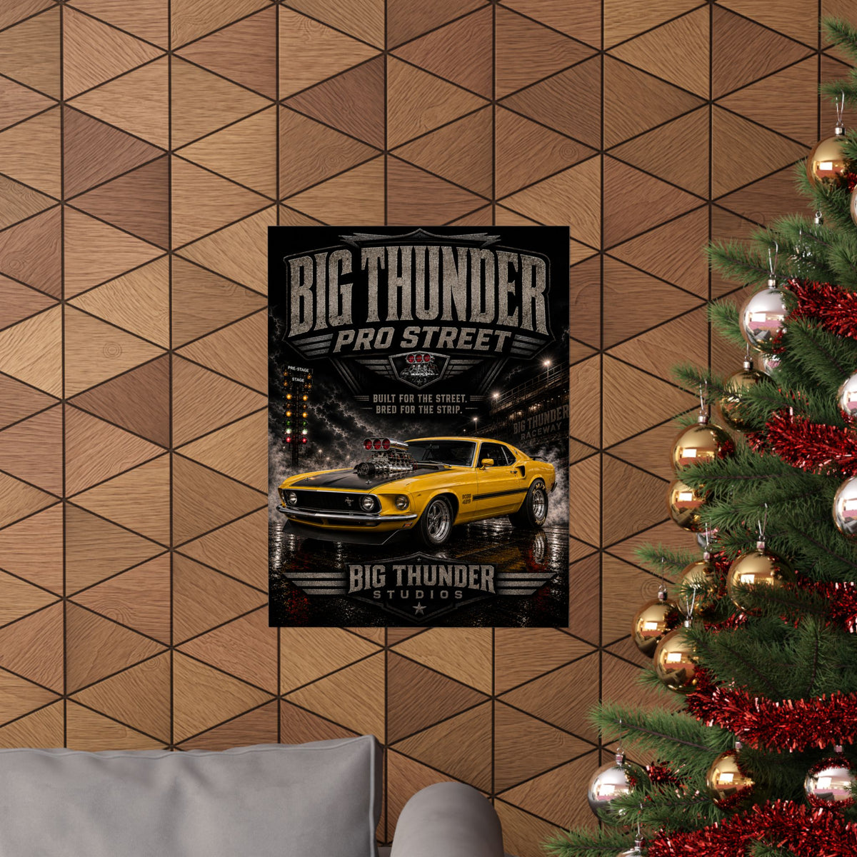 Big Thunder Pro Street Vintage Muscle Car Poster