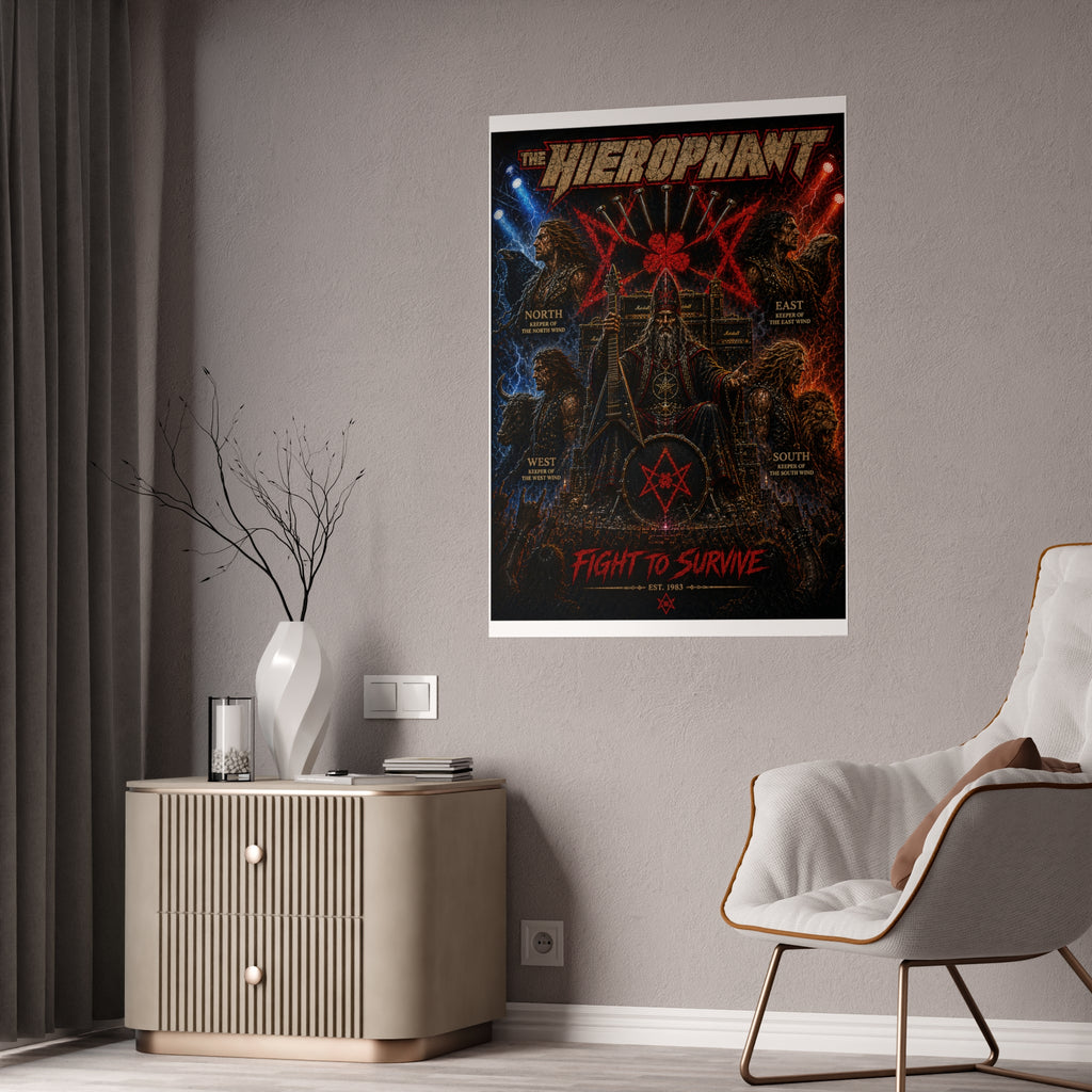 Gloss Poster — The Hierophant “Fight to Survive” Band Art Print