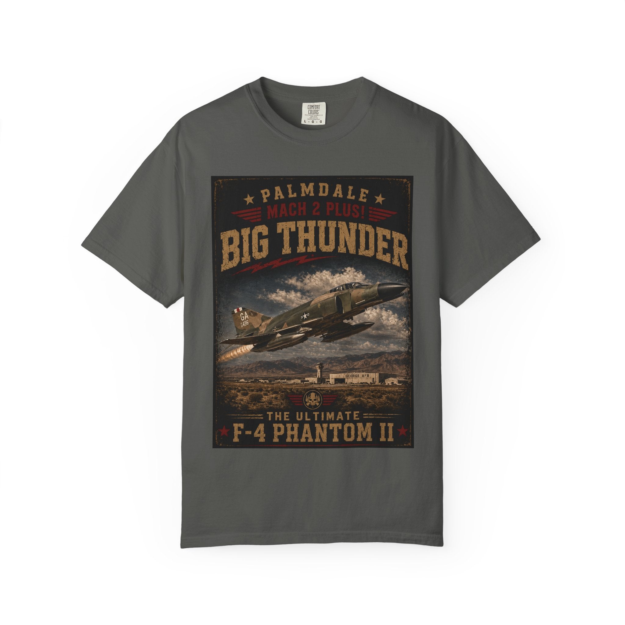 Big Thunder F-4 Phantom II T-Shirt | Vintage Military Aircraft Poster