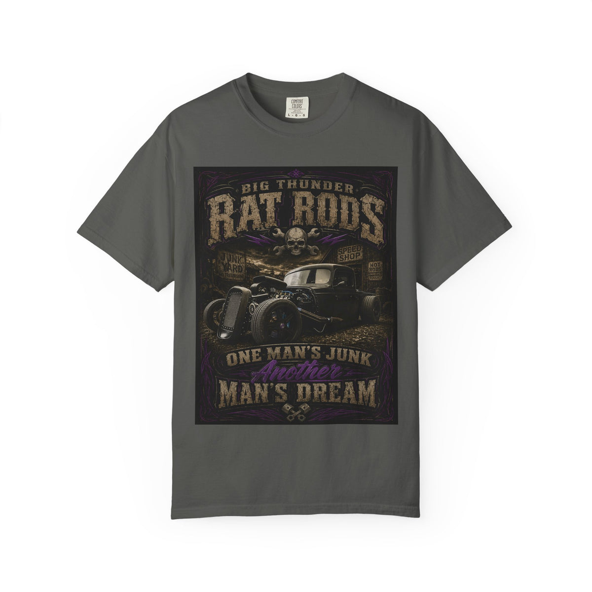 Rat Rods Vintage Car T-Shirt — "One Man's Junk, Another Man's Dream"