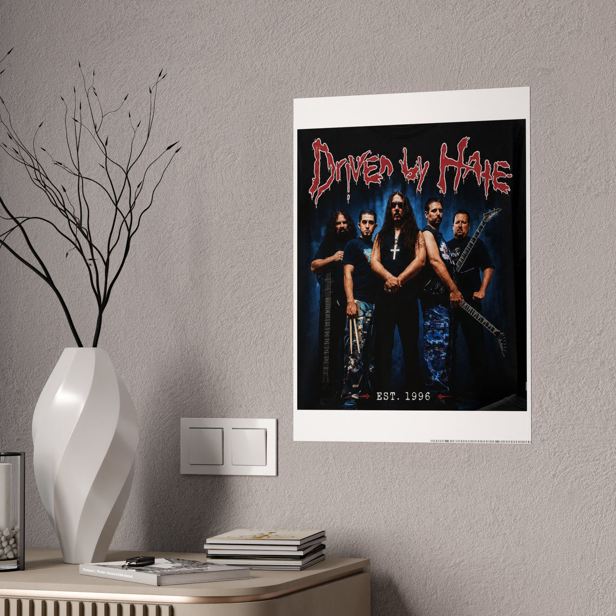 Driven By Hate Band Photo Gloss Poster — 1996 Metal Rock Wall Art