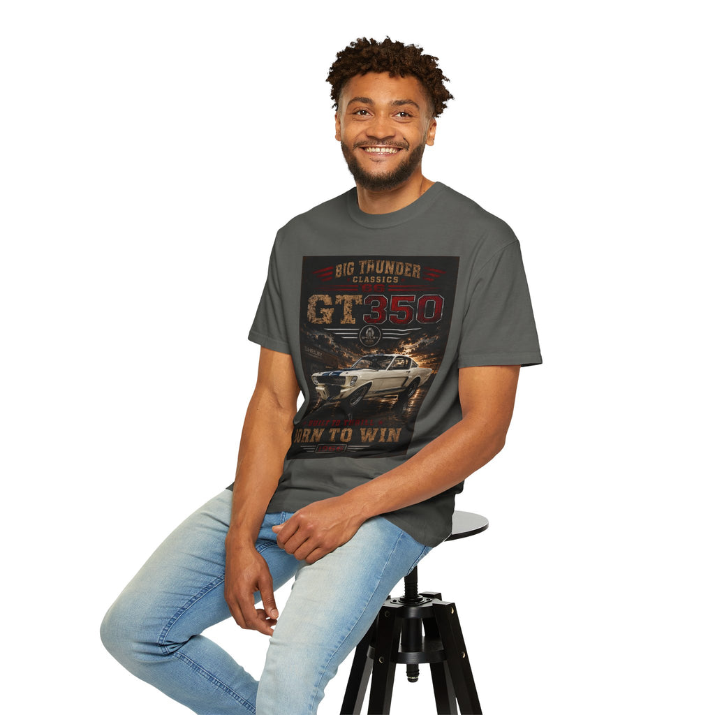 GT350 Muscle Car T-Shirt | Born to Win, Classic Shelby Design