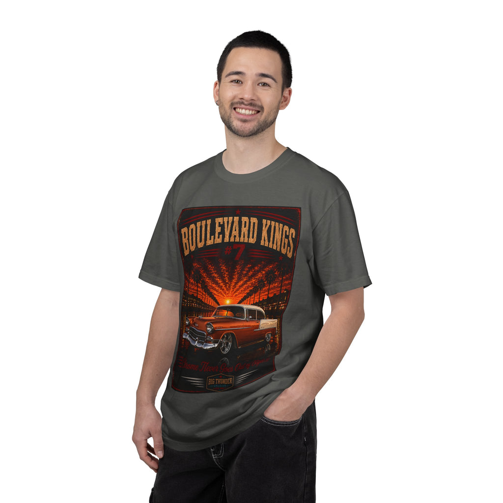 Big Thunder Boulevard Kings #7 | Classic Car Lowrider Graphic T-Shirt