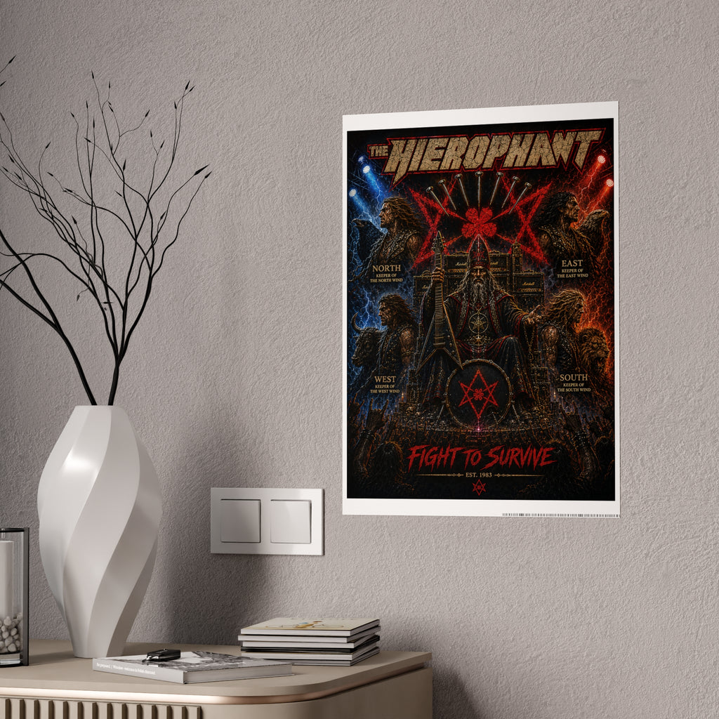 Gloss Poster — The Hierophant “Fight to Survive” Band Art Print