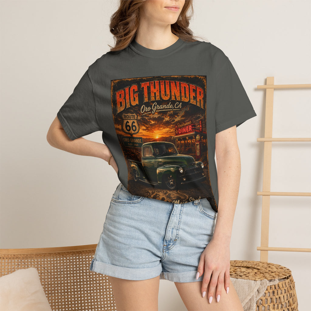 Route 66 Big Thunder | Vintage Muscle Car Graphic T-Shirt