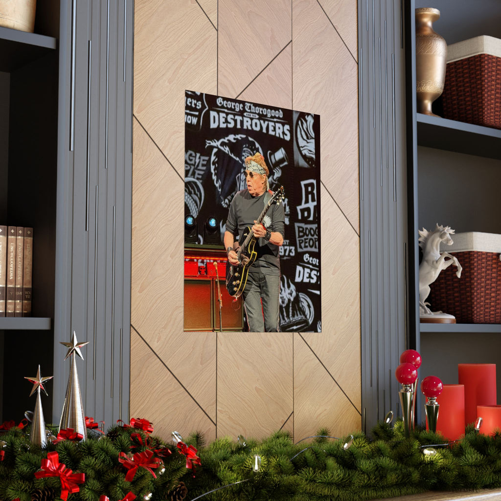 George Thorogood Concert Poster — Matte Vertical Music Wall Art