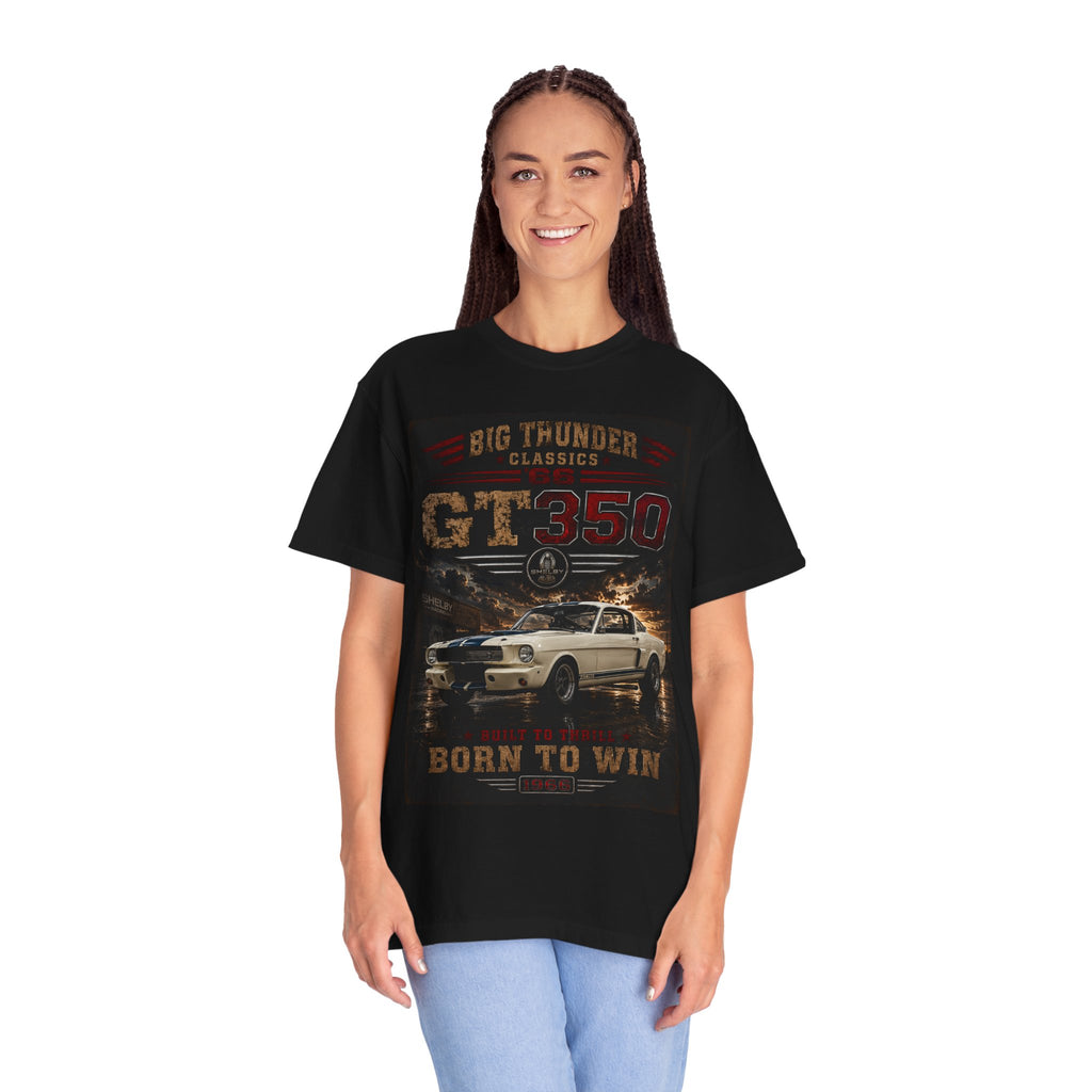 GT350 Muscle Car T-Shirt | Born to Win, Classic Shelby Design