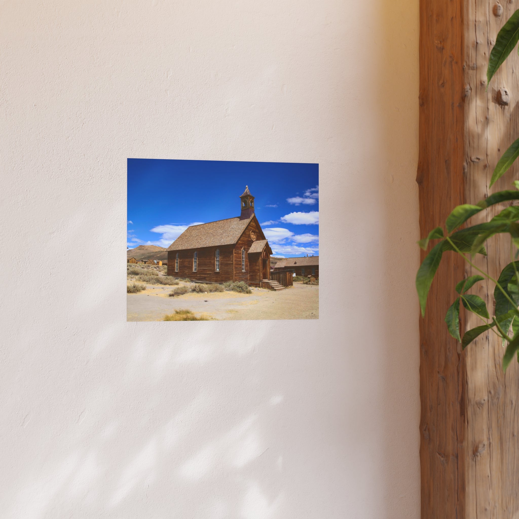 Historic Bodie Church - Bodie Ghost Town California -  Fine Art Photography Print - Western Wall Art - Desert Landscape Decor