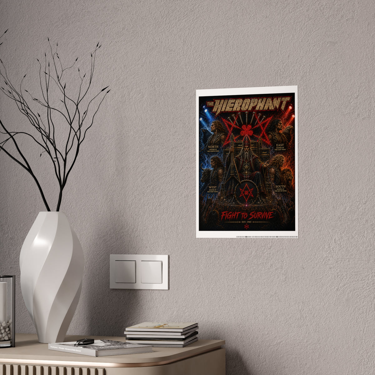 Gloss Poster — The Hierophant “Fight to Survive” Band Art Print