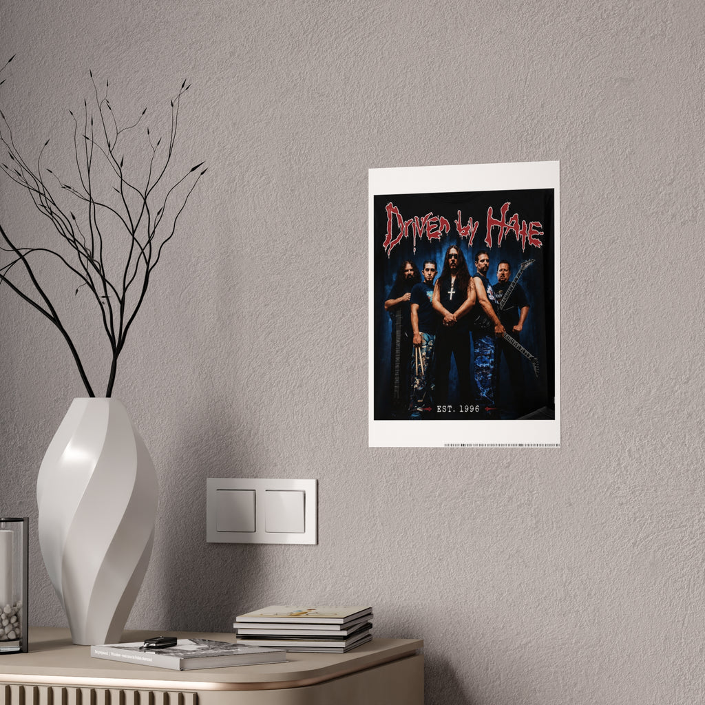 Driven By Hate Band Photo Gloss Poster — 1996 Metal Rock Wall Art