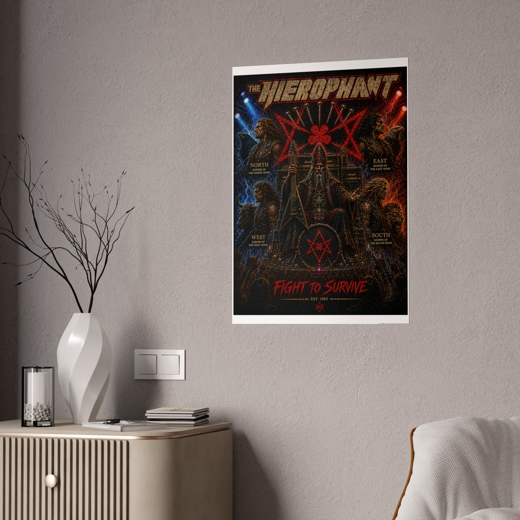 Gloss Poster — The Hierophant “Fight to Survive” Band Art Print