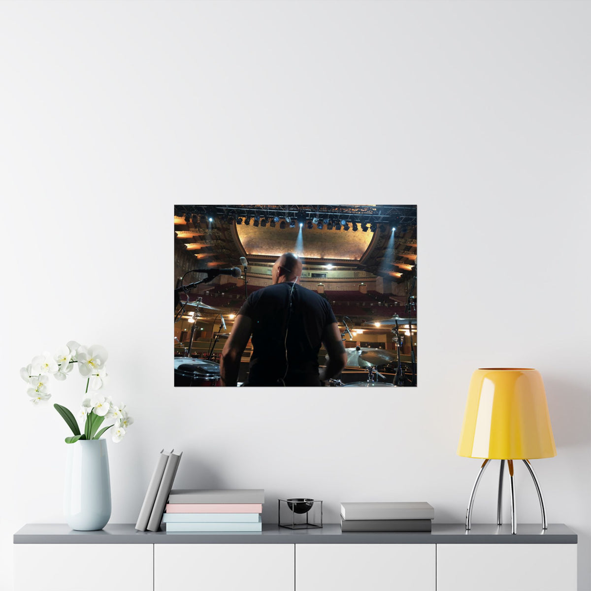 Great White Live Concert Poster — Drummer Backstage Photo Matte Horizontal Print