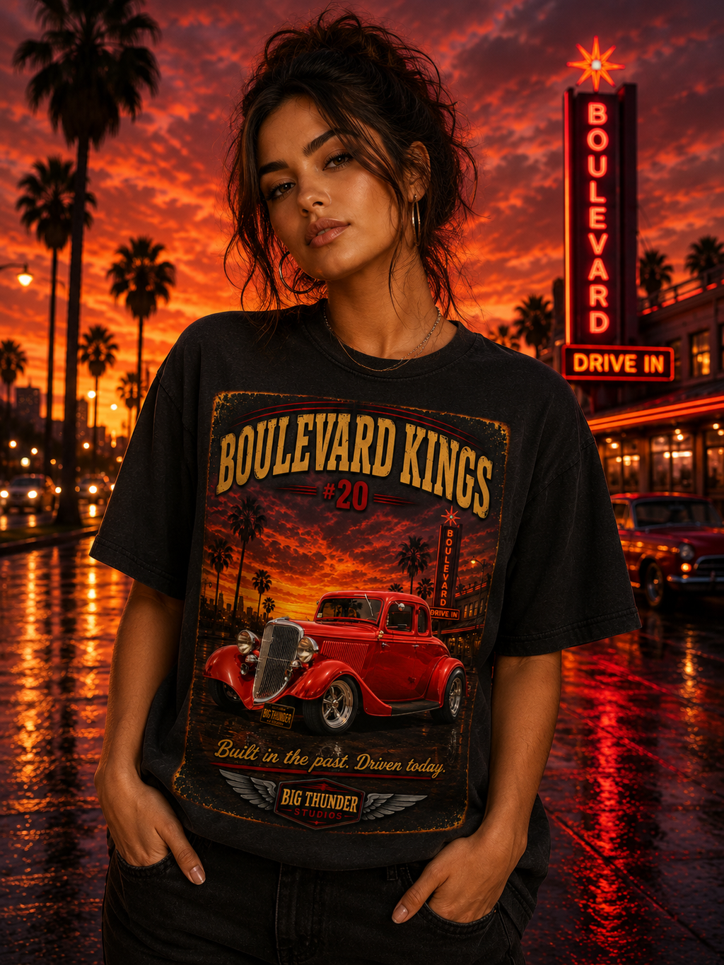 classic car shirt, muscle car shirt, lowrider shirt, car guy shirt, car dad gift, retro car shirt, race car shirt, boulevard kings #20