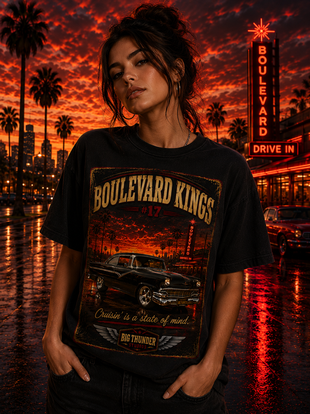 Big Thunder Boulevard Kings #17 | Classic Car Shirt
