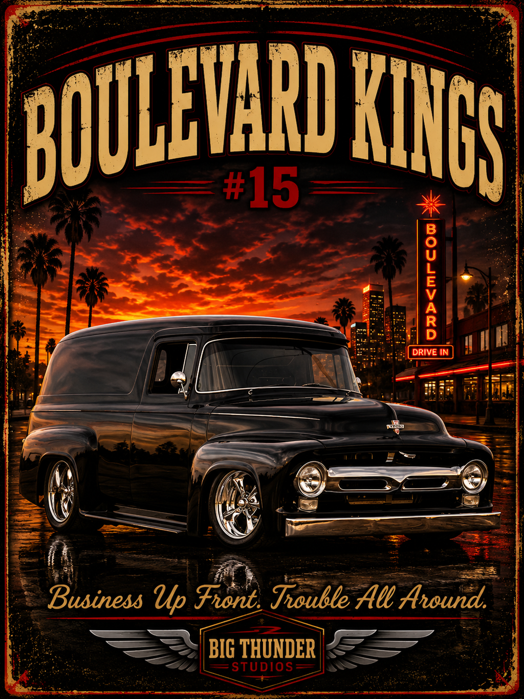 classic car shirt, muscle car shirt, lowrider shirt, car guy shirt, car dad gift, retro car shirt, race car shirt, boulevard kings #15