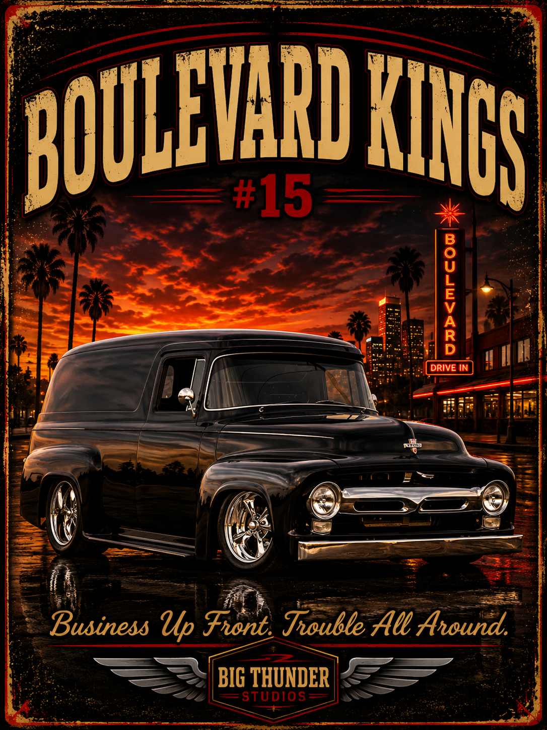 classic car shirt, muscle car shirt, lowrider shirt, car guy shirt, car dad gift, retro car shirt, race car shirt, boulevard kings #15