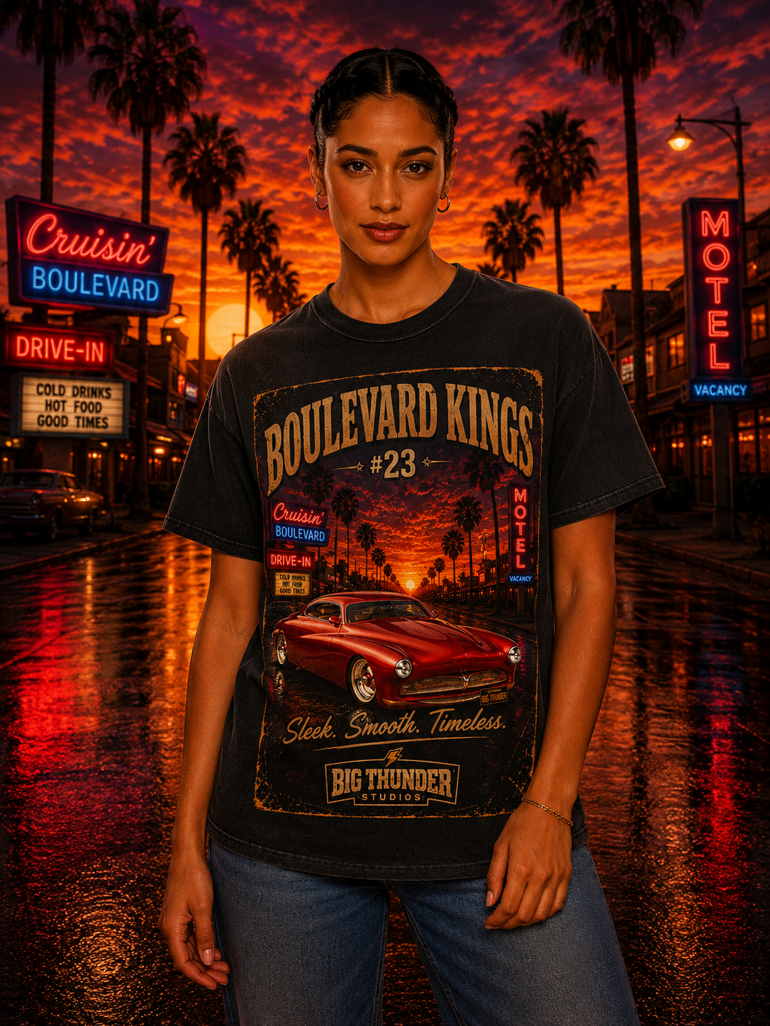 classic car shirt, muscle car shirt, lowrider shirt, car guy shirt, car dad gift, retro car shirt, race car shirt, Boulevard Kings 23#