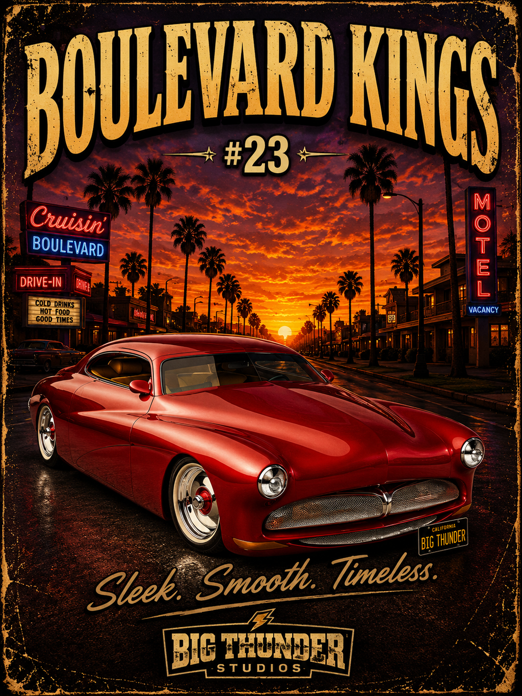 classic car shirt, muscle car shirt, lowrider shirt, car guy shirt, car dad gift, retro car shirt, race car shirt, Boulevard Kings 23#