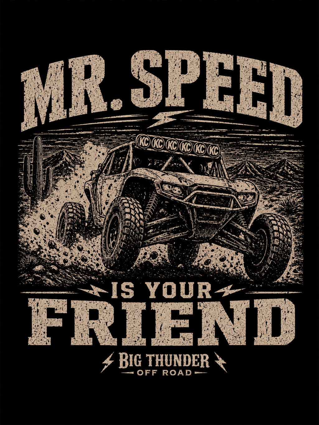 Mr. Speed Off-Road Truck T-Shirt | Big Thunder Racing Design