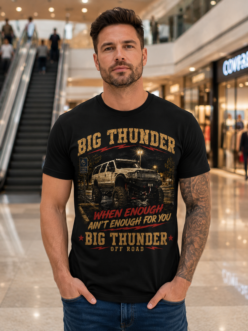 Big Thunder Off Road Truck T-Shirt | Vintage SUV Graphic