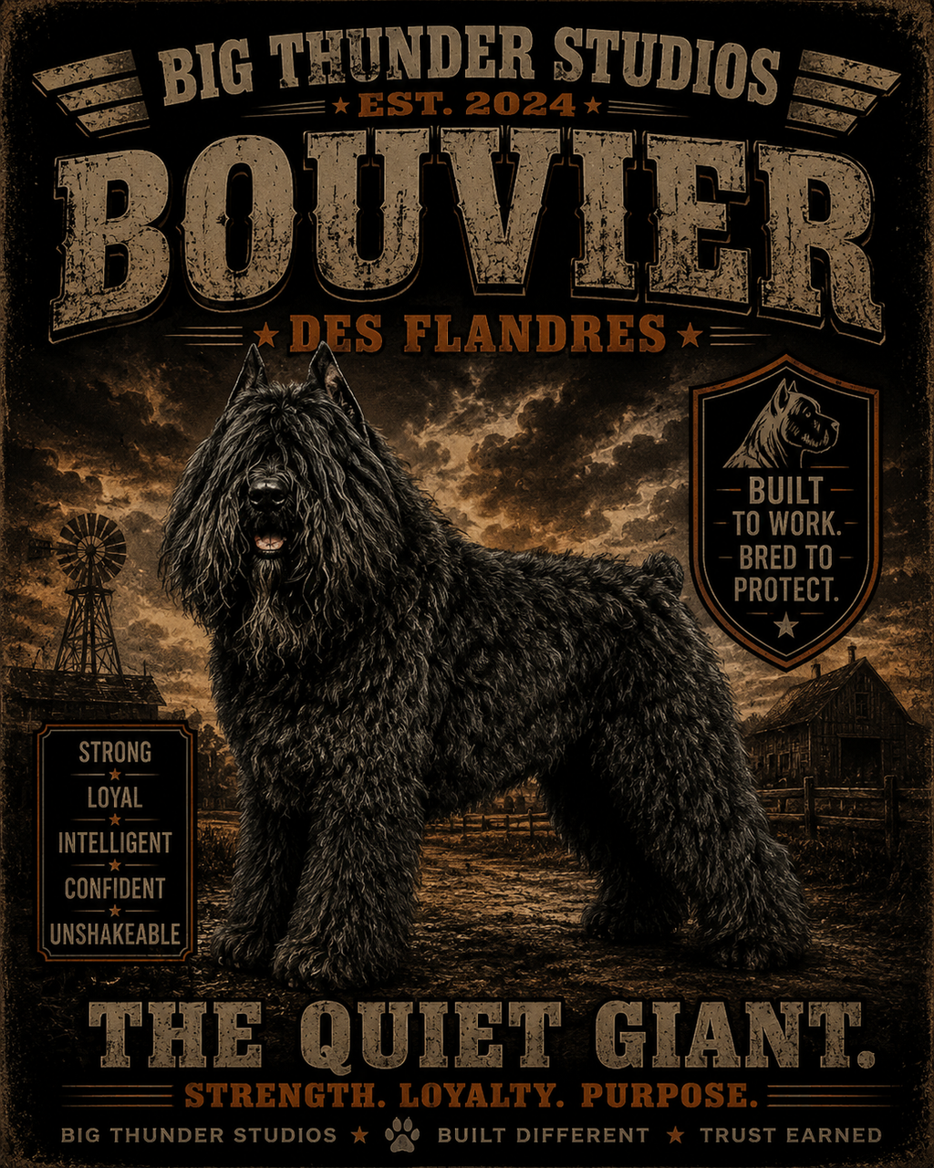 Bouvier des Flandres — The Quiet Giant