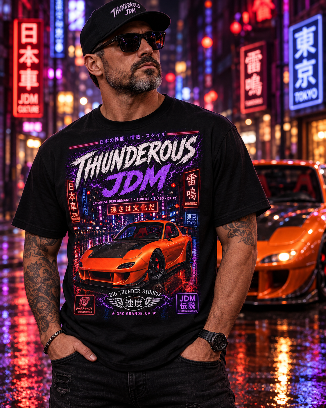 Thunderous JDM Street Racing T-Shirt
