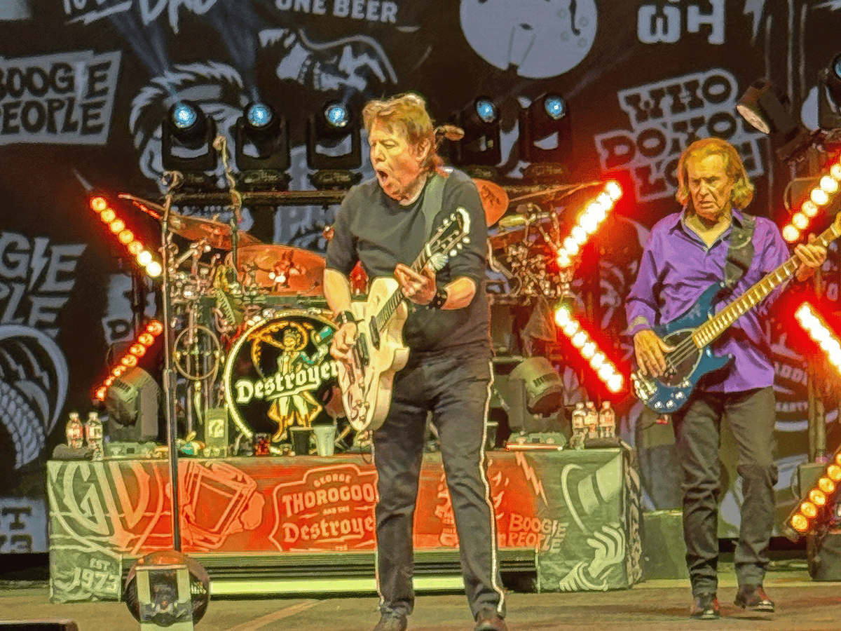 George Thorogood and the Destroyers Concert Poster — Live Rock Performance Matte Horizontal Print