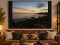 Laguna Beach Sunset Poster — Horizontal Coastal Wall Art