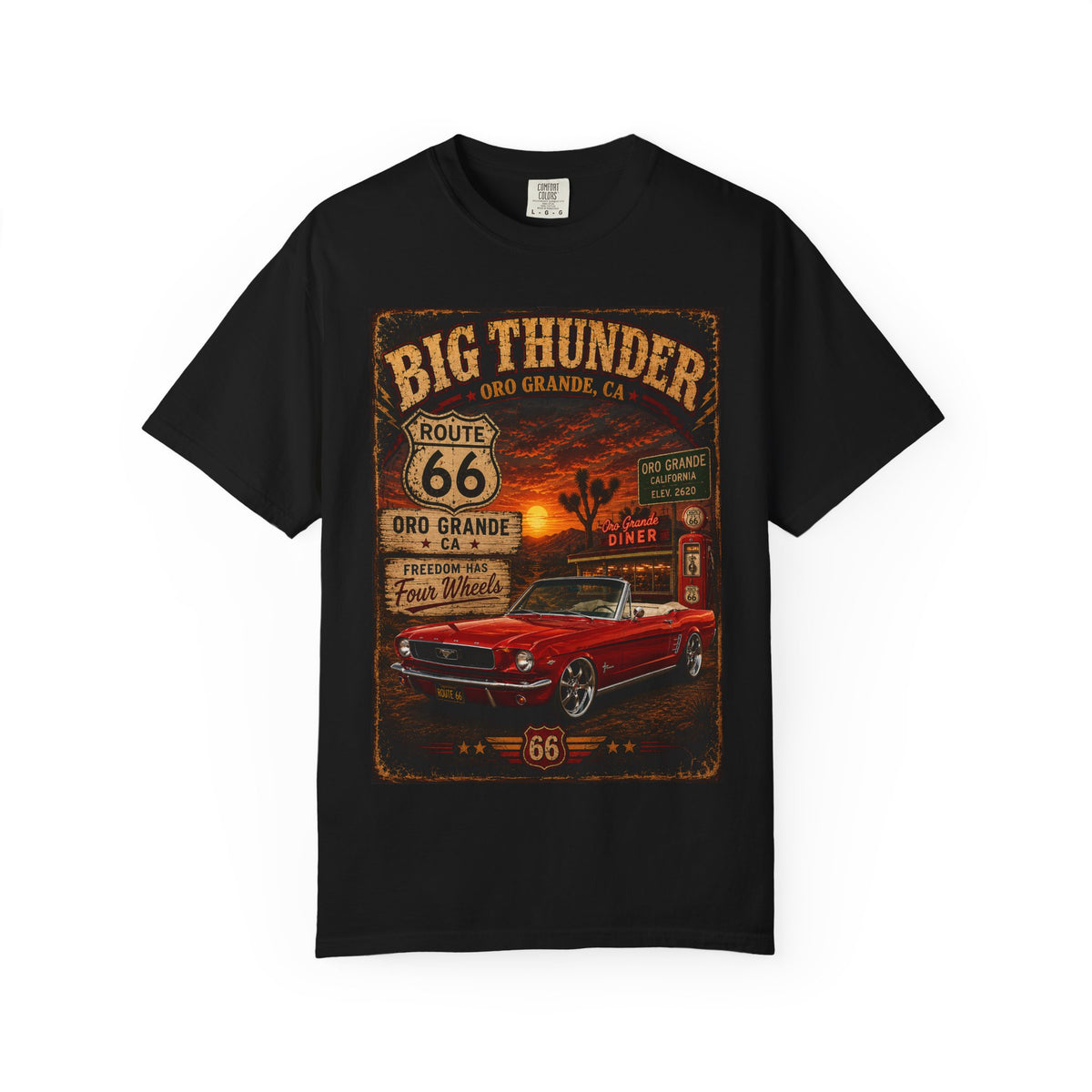 Route 66 Desert Cruiser T-Shirt | Big Thunder Studios