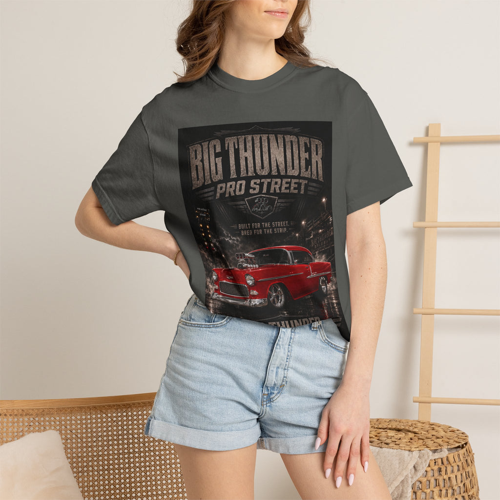 Red Classic Pro Street Muscle Car T-Shirt | Big Thunder Studios