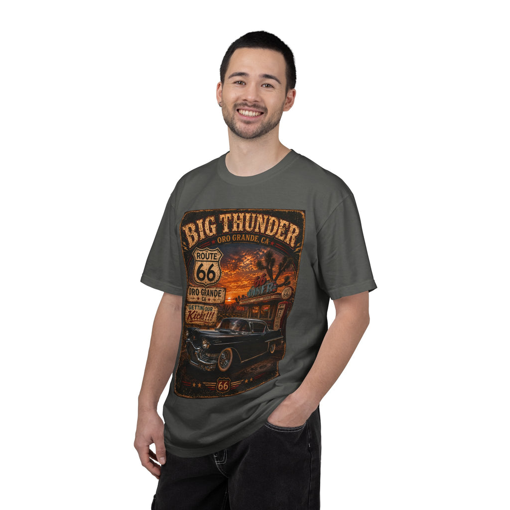 Route 66 Big Thunder | Vintage Muscle Car Graphic T-Shirt